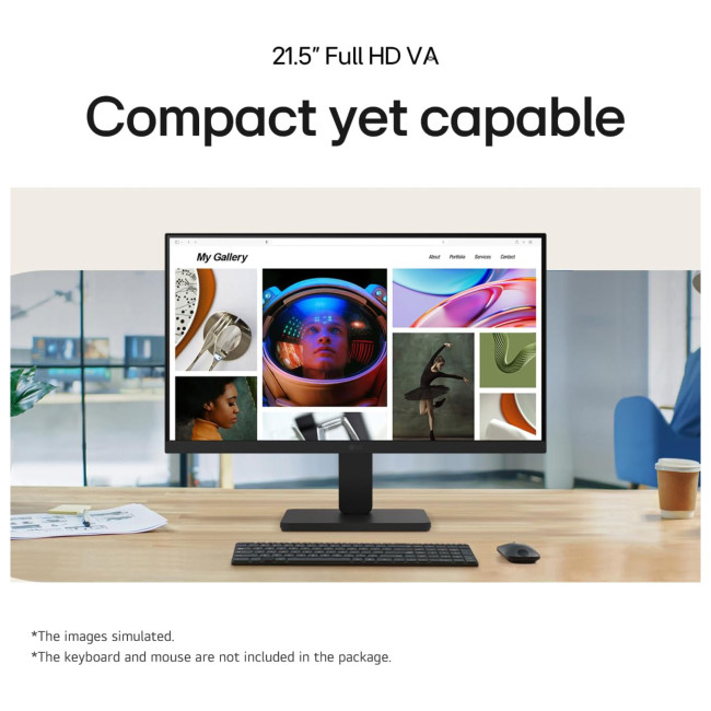 LG 22U401A-B 21.5" Full HD 100Hz 5ms VGA & HDMI Monitor