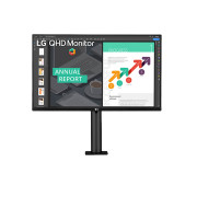 LG 27QN880 27" Quad HD IPS Monitor Aspect Ratio 16:9 Response Time 5 ms, Black
