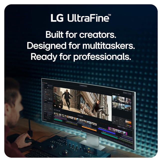 LG 40U990A-W 40" IPS Curved Ultrawide 5K2K Thunderbolt Height adjustable Monitor with Speakers