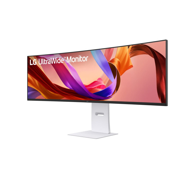 LG 49U950A-W 49" Ultrawide Curved IPS Dual Quad HD 144Hz USB-C Height Adjustable Monitor with Speakers