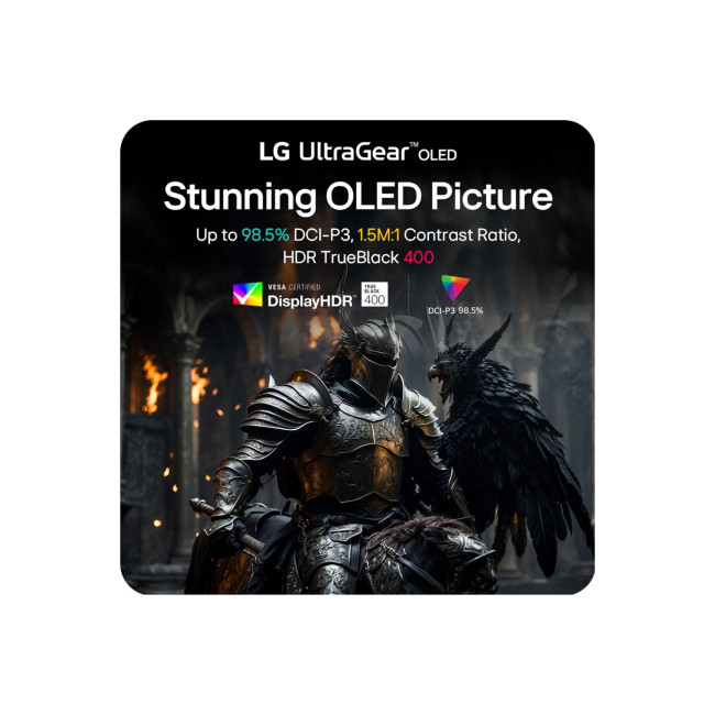 LG UltraGear 34GX900A-B 34" Ultrawide Curved OLED Quad HD 240Hz 0.03ms USB-C Freesync Premium Pro Height Adjustable Gaming Monitor with Speakers