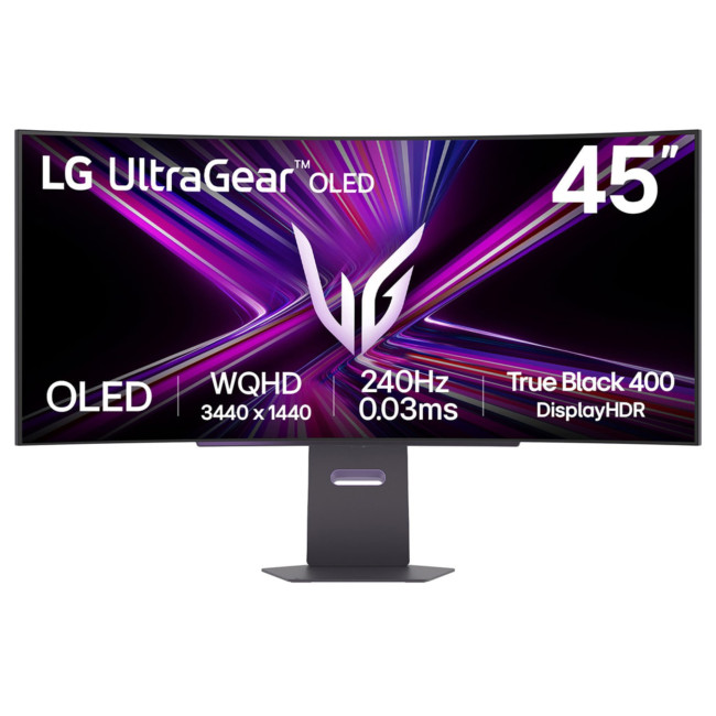 LG UltraGear 45GX900A-B 45" OLED Curved UWQHD 240Hz 0.03ms USB-C Freesync Premium Pro Gaming Monitor