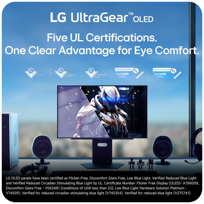 LG UltraGear 27GX700A-B 27" OLED Quad HD 280Hz 0.03ms Freesync Premium Pro Gaming Monitor