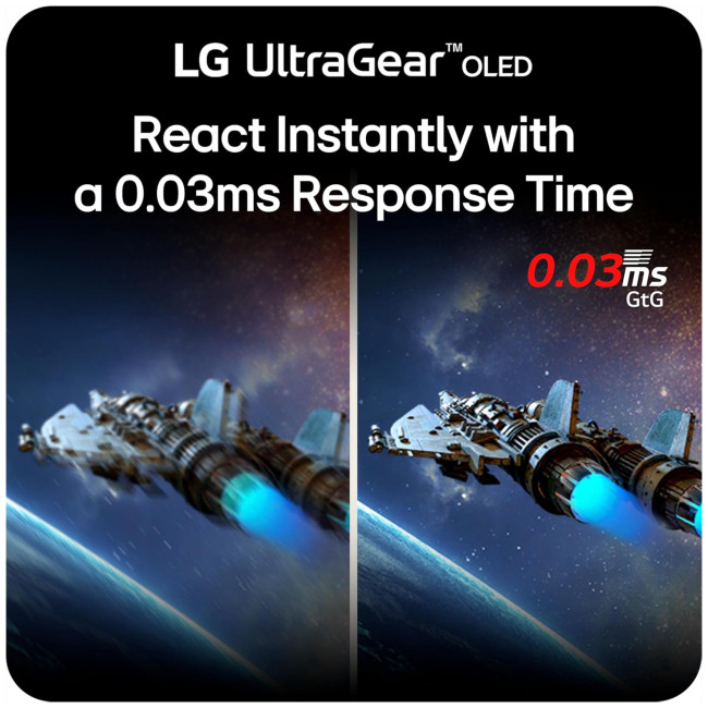 LG UltraGear 27GX700A-B 27" OLED Quad HD 280Hz 0.03ms Freesync Premium Pro Gaming Monitor