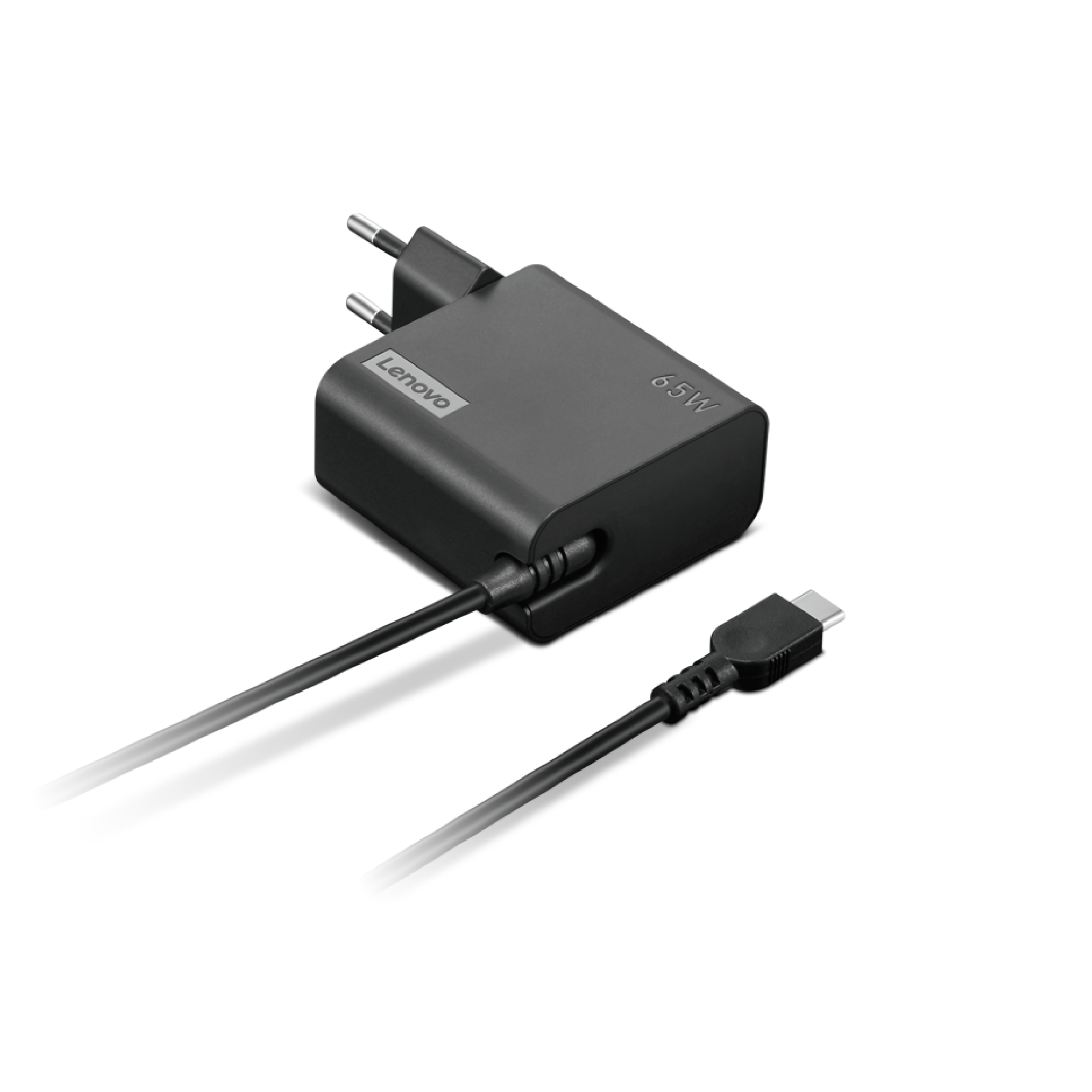 Lenovo 1.7m 65W PD 3.0 USB-C Wall Adapter-EU Pin - Black