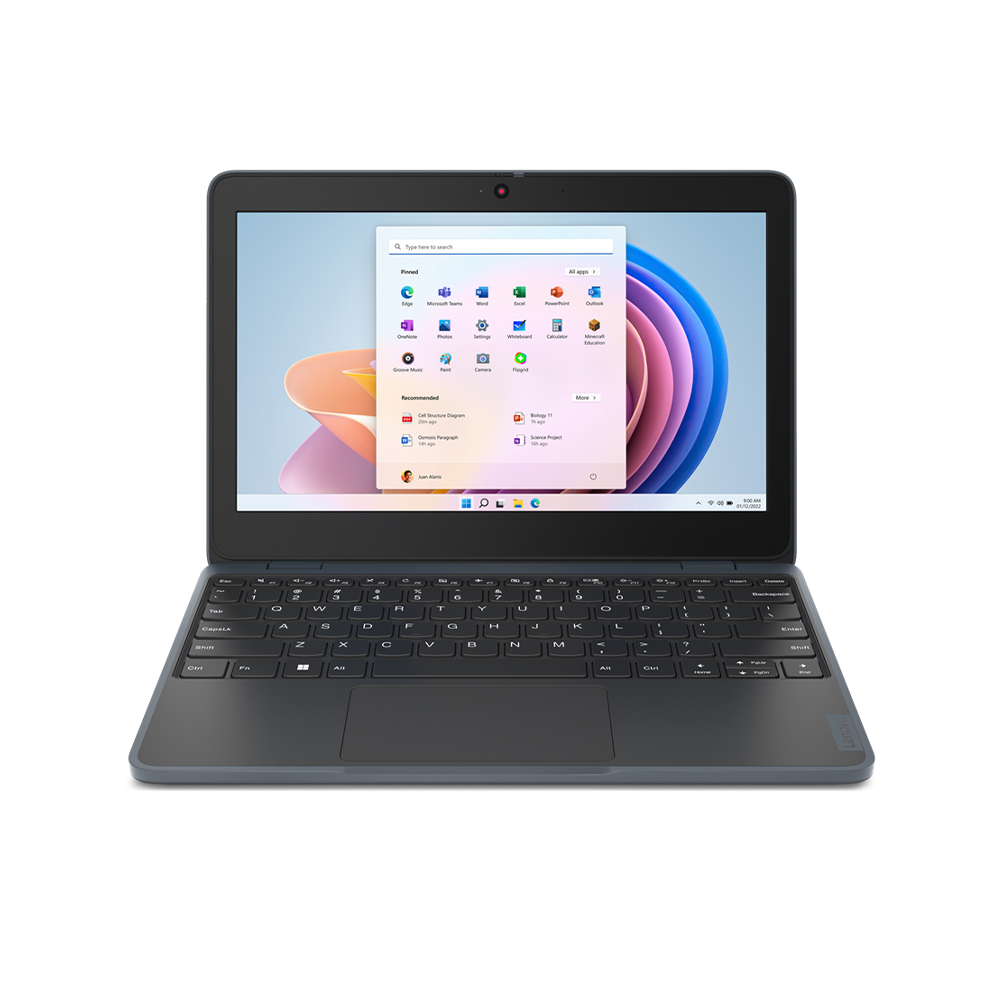 Refurbished Lenovo 100w Intel N200 8GB RAM 128GB UFS 11.6" Windows 11 Pro Laptop