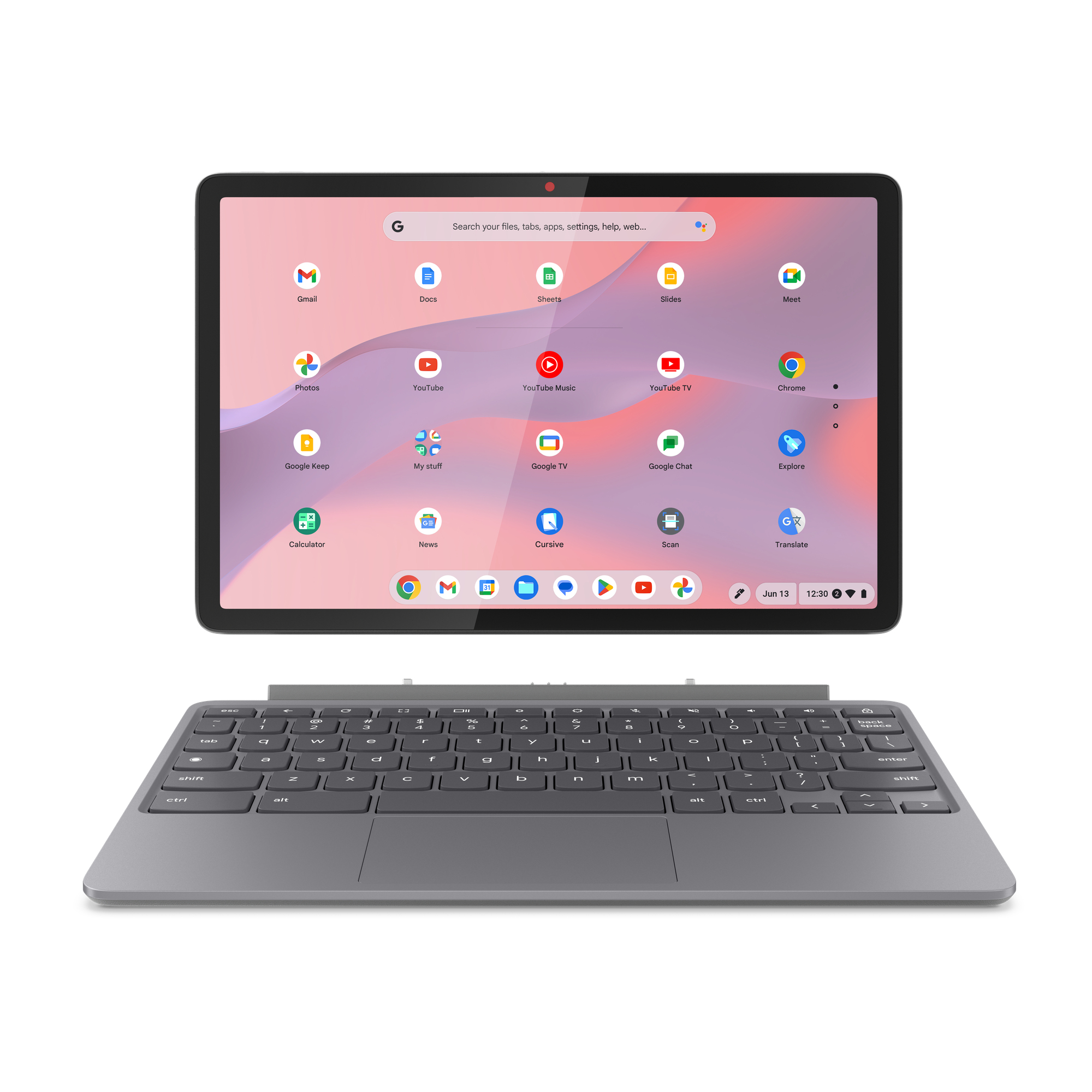 Lenovo Luna Grey Chromebook Duet 11M889 Mediatek Kompanio 838 8Gb Ram 128Gb Emmc 10.95" Chrome Os 2-In-1 Laptop