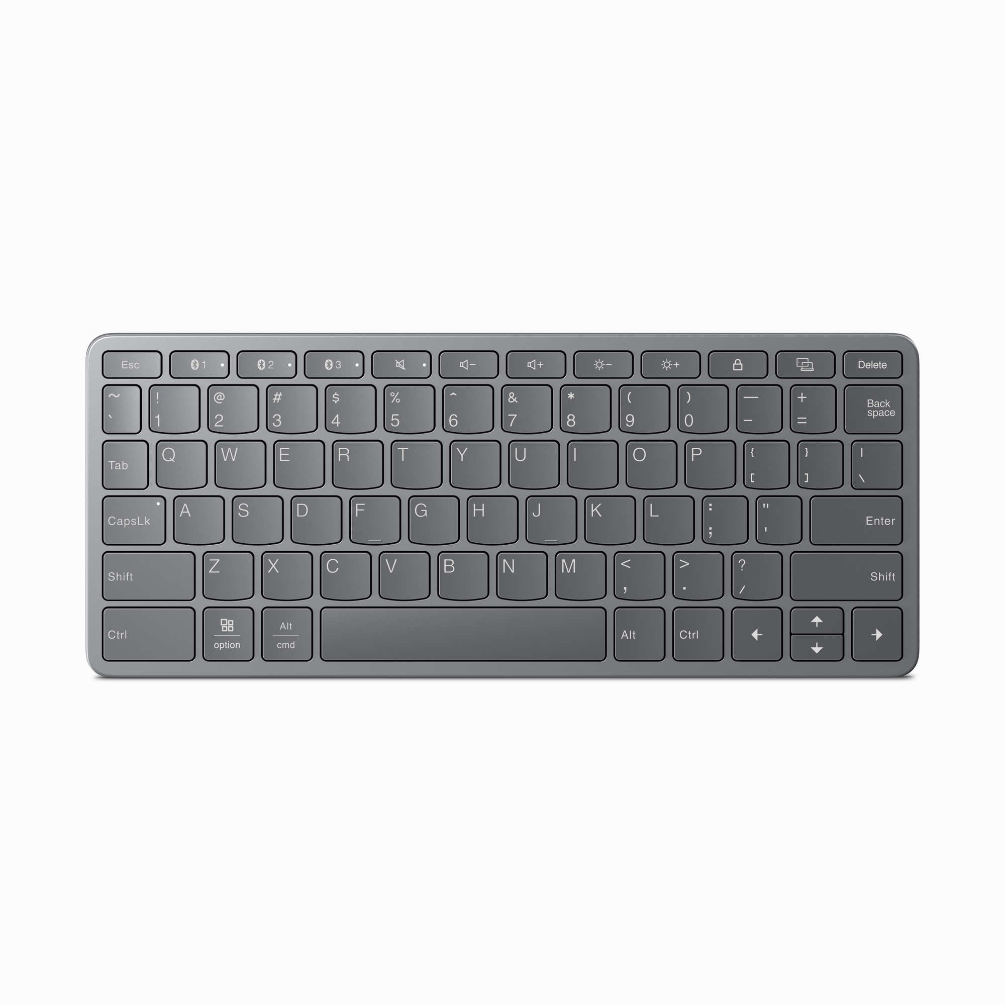 Lenovo Option Multi-Device Wireless Keyboard French Layout - Grey