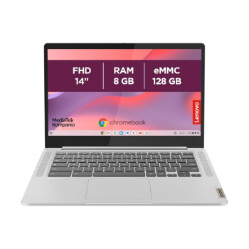 Refurbished Lenovo IdeaPad Slim 3 Chrome 14M868 MediaTek Kompanio 520 8GB RAM 128GB eMMC 14" Touchscreen Chrome OS Laptop