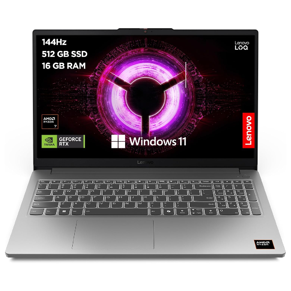 New Open Box Lenovo LOQ Essential 15ARP10E AMD Ryzen 7 7735HS 16GB RAM 512GB SSD 15.6" RTX 3050 144Hz Windows 11 Home Gaming Laptop