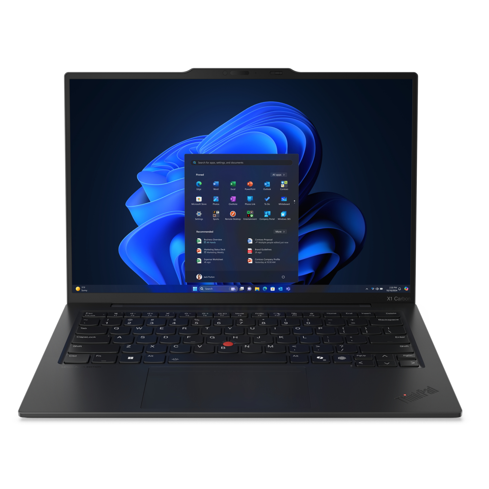 Refurbished Lenovo ThinkPad X1 Carbon Gen 13 Arura Edition Intel Core Ultra 7 258V 32GB RAM 1TB SSD 14" Touchscreen Windows 11 Pro Business Laptop