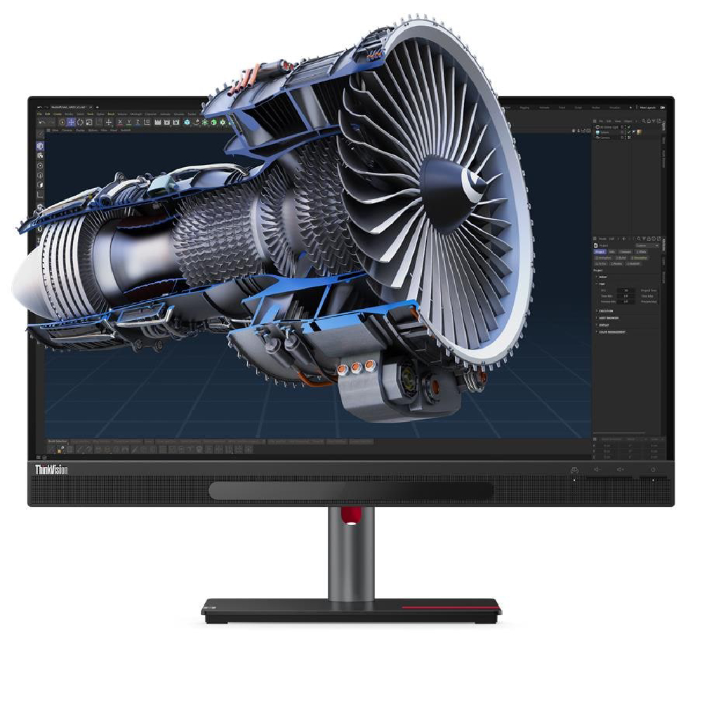 Refurbished Lenovo ThinkVision 27" IPS 4K Ultra HD DisplayPort HDMI Dual Frame Height Adjustable 3D Monitor with Speakers