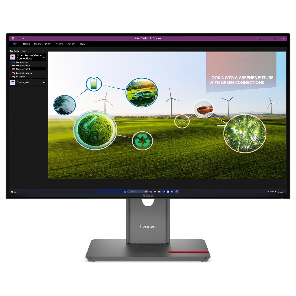 New Open Box Lenovo ThinkVision P27Q-40 27" QHD 120Hz IPS DisplayPort HDMI Monitor