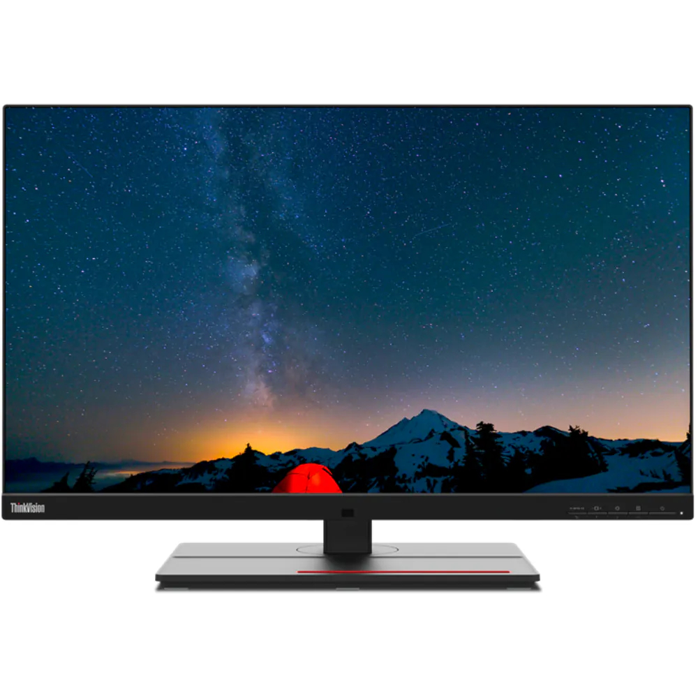 Refurbished Lenovo ThinkVision P27u-20 27" IPS 4K UHD HDMI DisplayPort Height Adjustable Monitor with Speakers