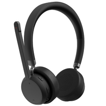 Refurbished Lenovo Wireless Bluetooth Over Ear Stereo Headset with Noise Cancelling Mic