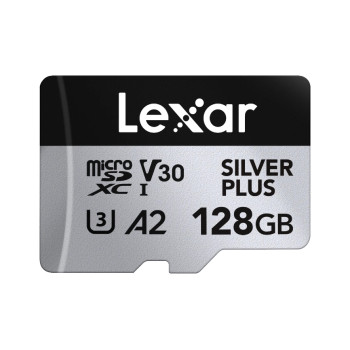 Lexar 128GB Professional Silver Plus microSDXC UHS-I Memory Card
