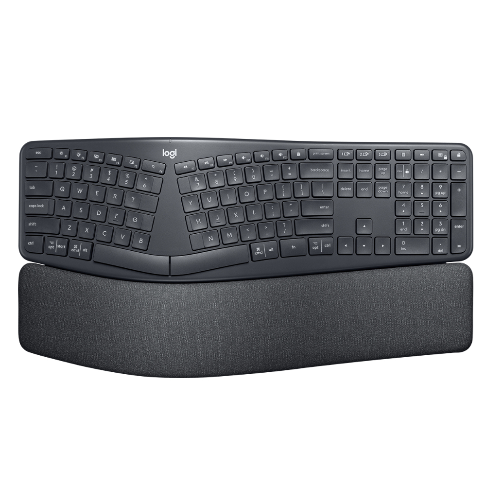 Logitech Ergo K860 wireless ergonomic keyboard wrist rest Bluetooth UK QWERTY - Image 8