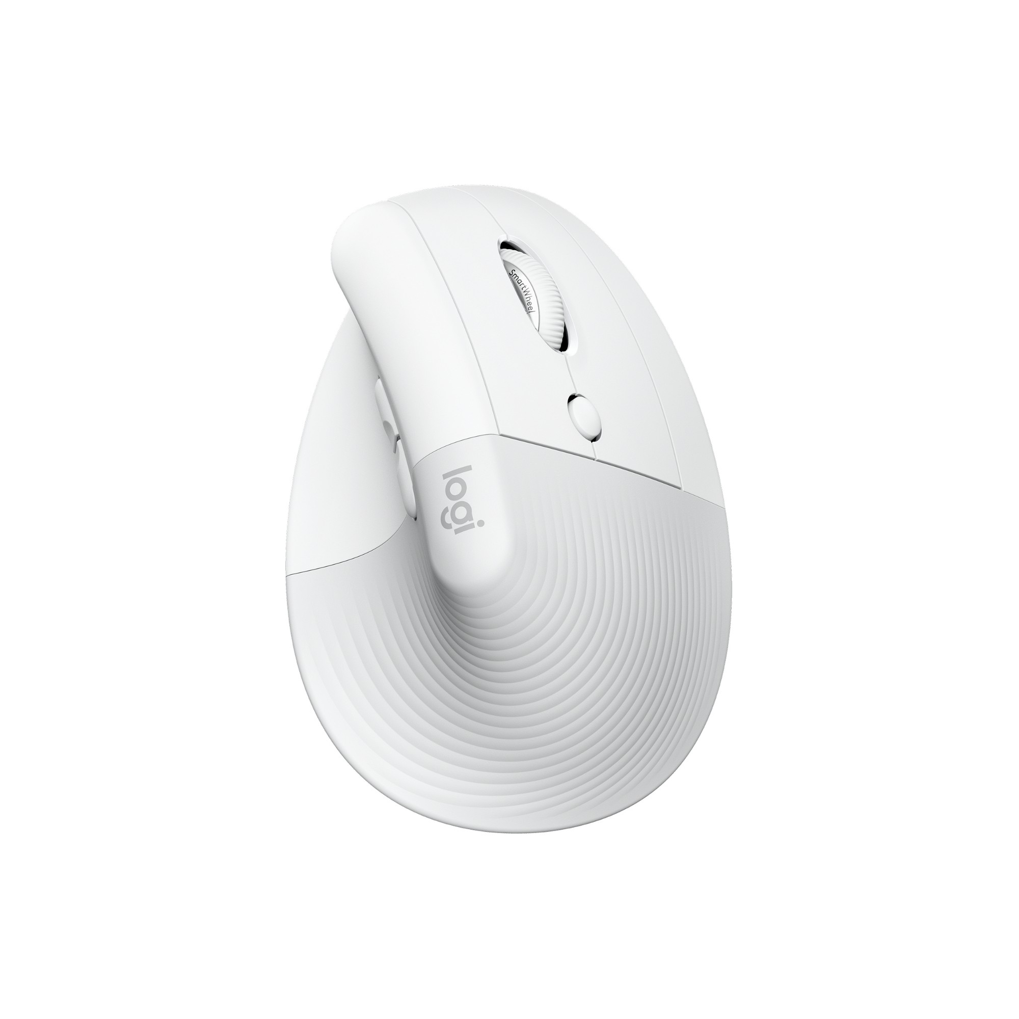Logitech Lift Vertical RF Wireless Bluetooth Optical 4000 DPI Ergonomic Mouse - White