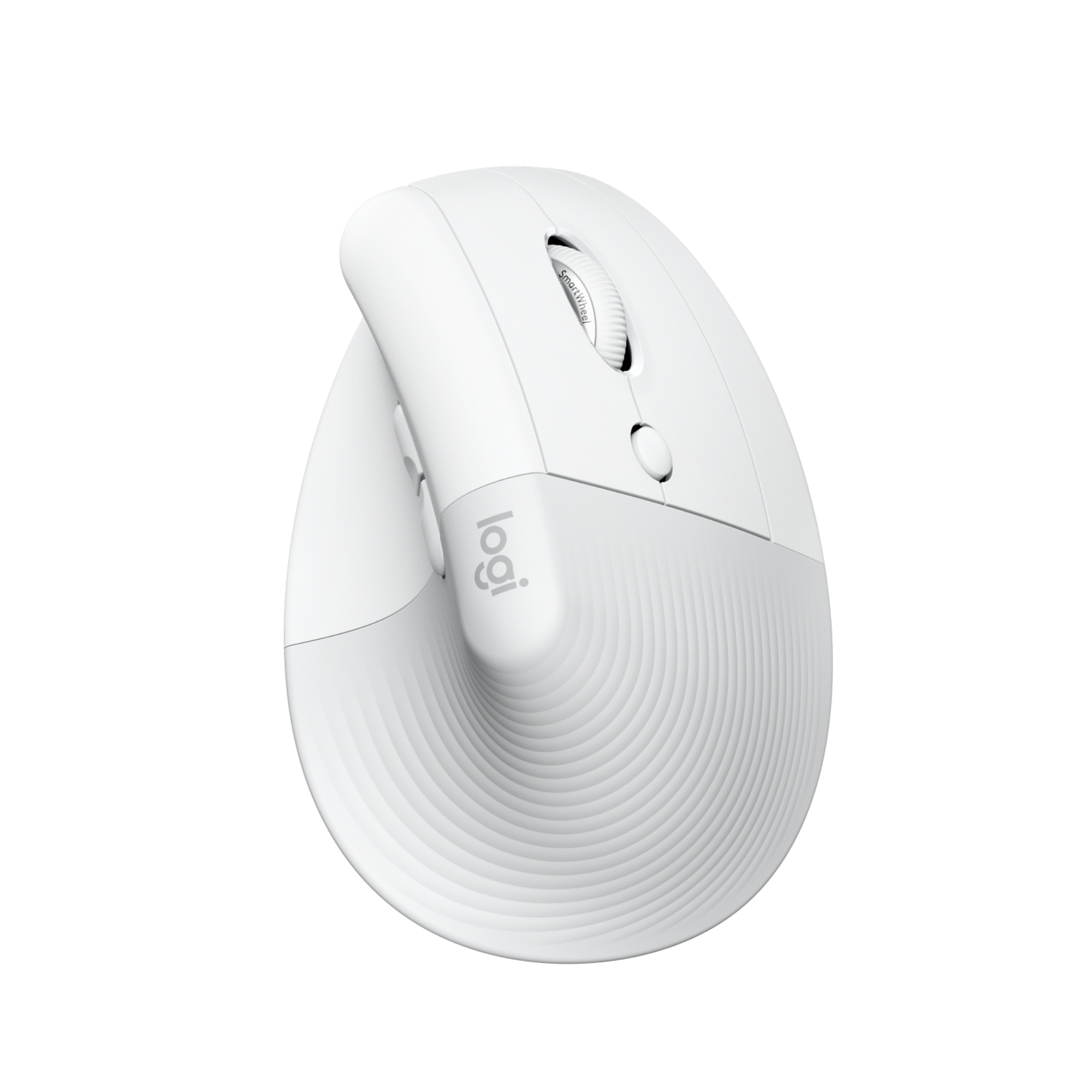 Logitech Lift for Mac Bluetooth Optical 4000 DPI Ergonomic Mouse - White
