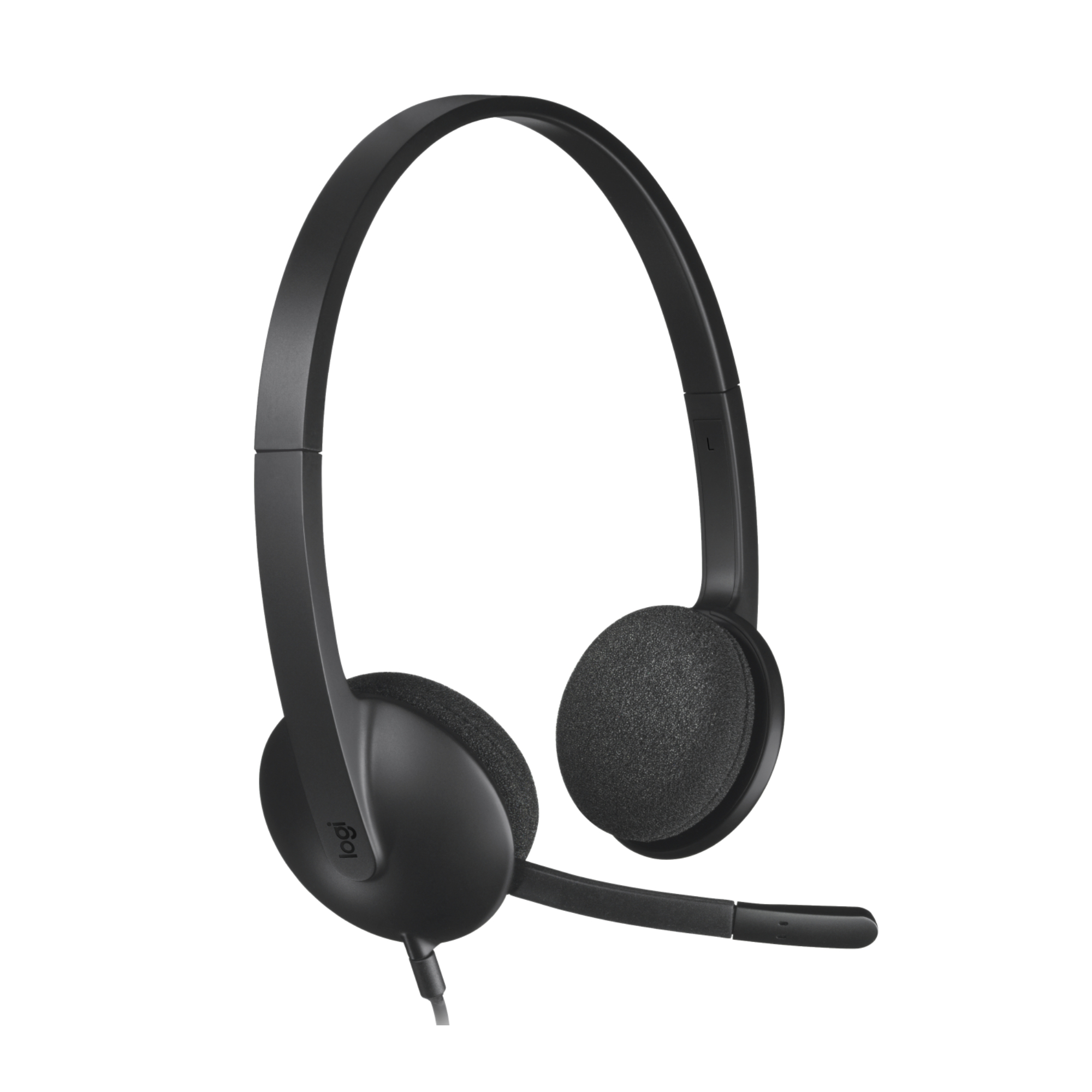 Logitech Black H340 Wired On-Ear Noise Cancelling Headset