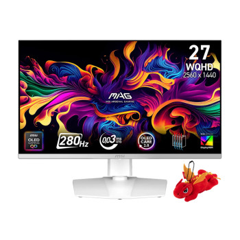 MSI MAG 272QPW QD-OLED X28 27" QHD QD-OLED 280Hz 0.03ms Gaming Monitor - White