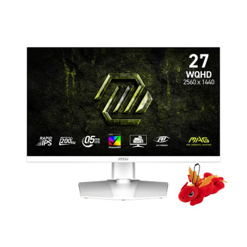 MSI MAG 274QRFW E20 27" Rapid IPS Quad HD 200Hz 0.5ms Height Adjustable gaming Monitor - White