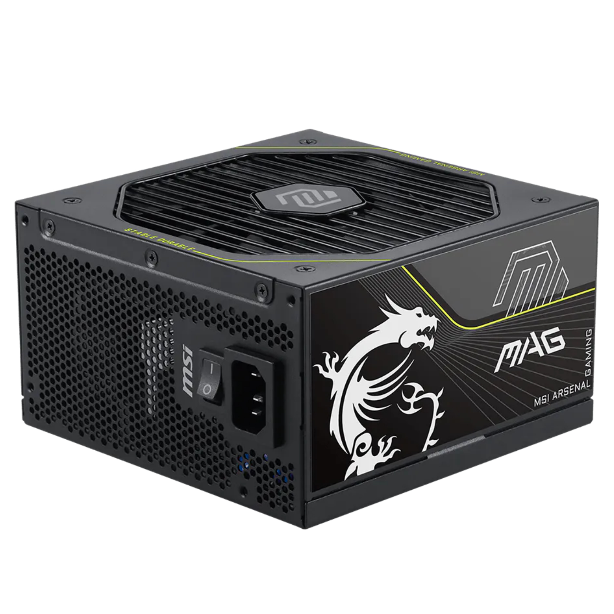 MSI MAG A1000PLS PCIE5 1000W 80 Plus Platinium ATX 3.1 Power Supply - Black