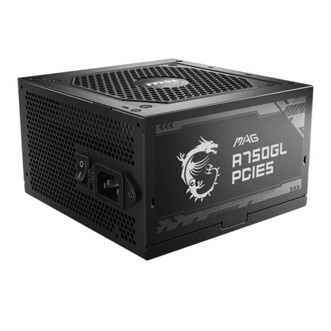 MSI MAG A750GL 750W ATX 3.0 Full Modular 80+ Gold PCIe 5.0 Compact Power Supply