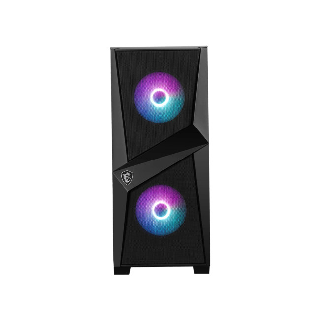 MSI MAG FORGE 100R Mid Tower Tempered Glass ATX Gaming PC Case - Black