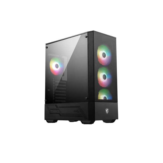 MSI MAG FORGE 112R Tempered Glass Mid Tower ATX Gaming PC Case - Black