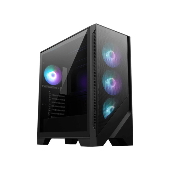 MSI MAG FORGE 120A AIRFLOW Tempered Glass Mid Tower ATX Gaming PC Case - Black