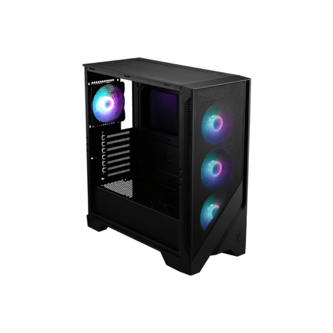 MSI MAG FORGE 120A AIRFLOW Tempered Glass Mid Tower ATX Gaming PC Case - Black