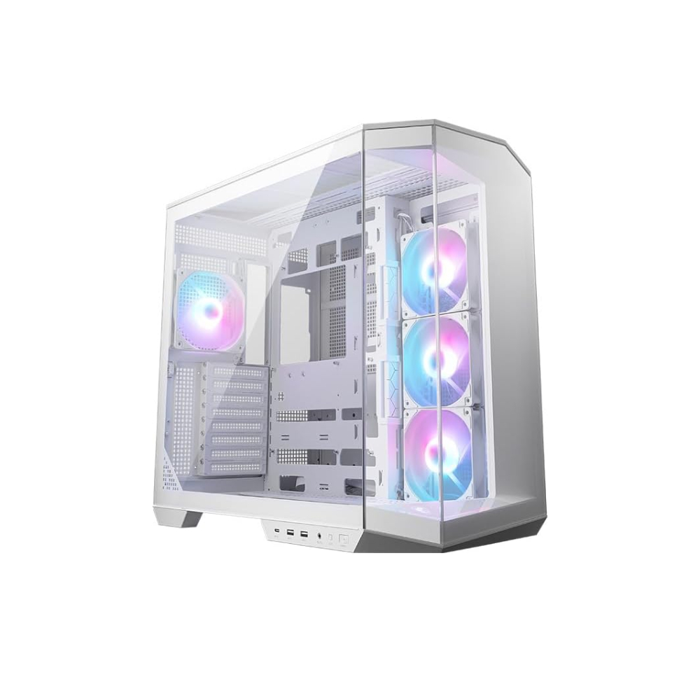 MSI MAG PANO 100R PZ Mid Tower Tempered Glass ATX Gaming PC Case - White