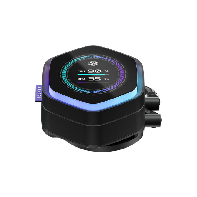 Cooler Master MasterLiquid 240 Atmos II LCD AIO Liquid CPU Cooler - Black