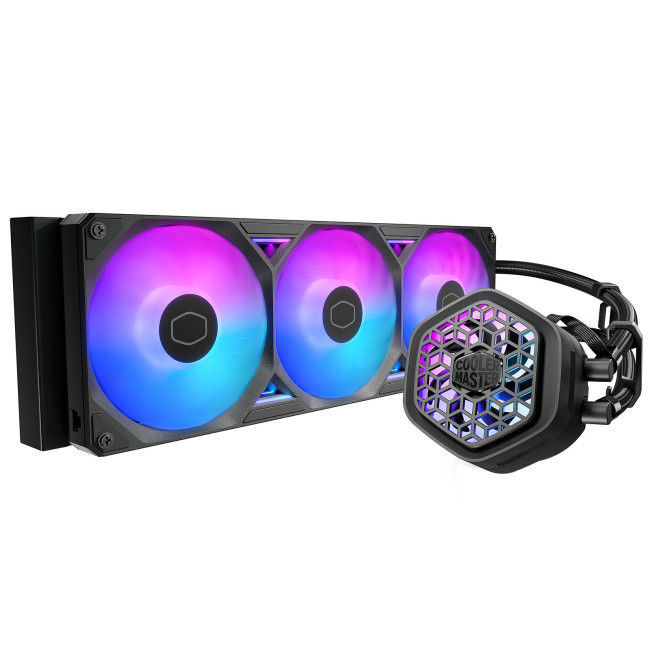 Cooler Master MasterLiquid 360 Atmos II VRM Fan AIO Liquid CPU Cooler - Black