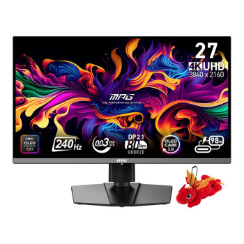 MSI MPG 272URX QD-OLED 27" QD-OLED UHD 4K 240Hz 0.03ms Height Adjustable Gaming Monitor