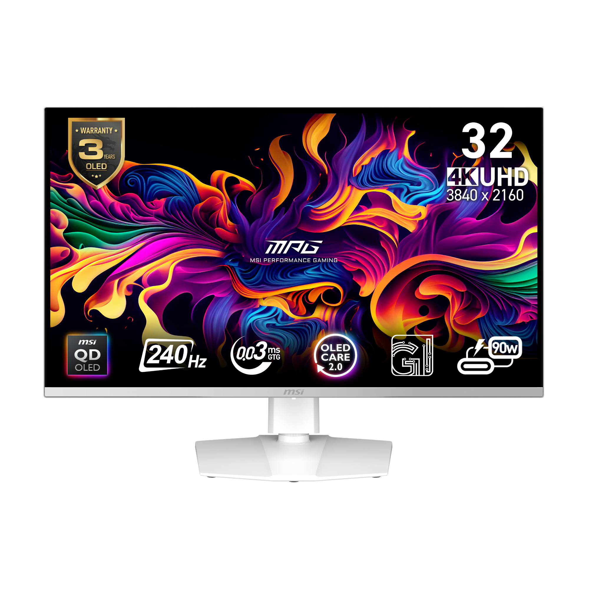 Refurbished MSI MPG 321URXW QD-OLED 32" UHD 4K 240Hz 0.03ms DisplayPort HDMI Gaming Monitor