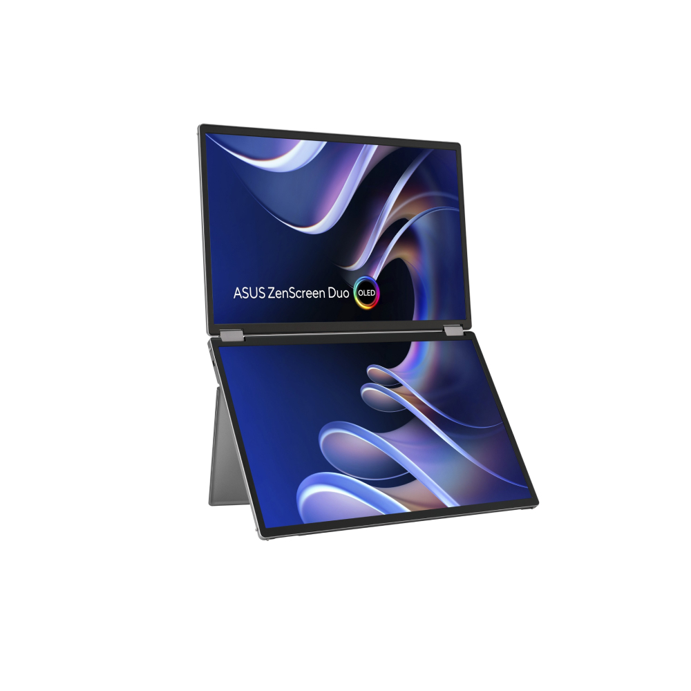 ASUS ZenScreen MQ149CD Dual 14" WUXGA OLED 60Hz 1ms HDR10 USB-C 360° Foldable Portable Monitor