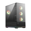 MSI MAG PANO 110R PZ ARGB Tempered Glass Mid Tower Gaming PC Case - Black