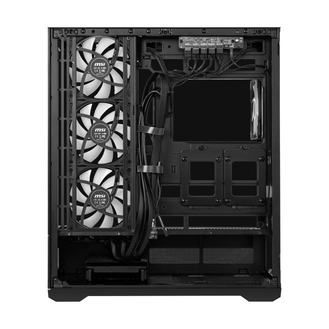 MSI MAG PANO 110R PZ ARGB Tempered Glass Mid Tower Gaming PC Case - Black