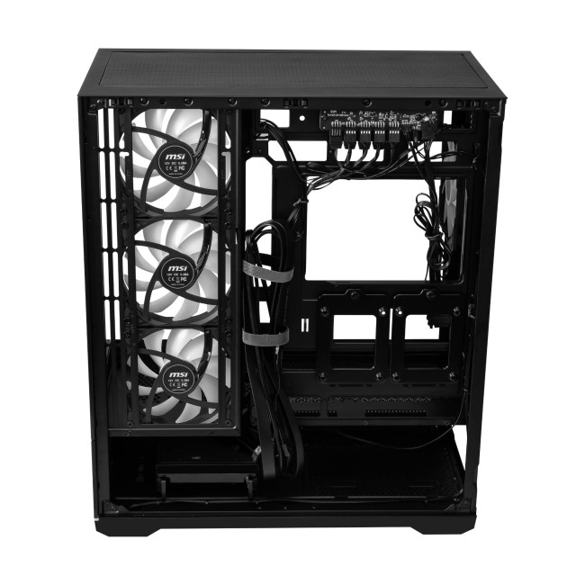 MSI MAG PANO 110R PZ ARGB Tempered Glass Mid Tower Gaming PC Case - Black