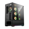 MSI MAG PANO 110R PZ ARGB Tempered Glass Mid Tower Gaming PC Case - Black