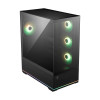 MSI MAG PANO 110R PZ ARGB Tempered Glass Mid Tower Gaming PC Case - Black