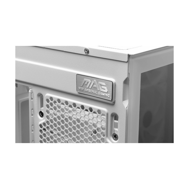 MSI MAG PANO 110R PZ ARGB Tempered Glass Mid Tower Gaming PC Case - White