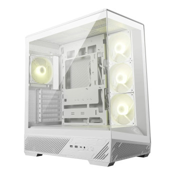 MSI MAG PANO 130R PZ ARGB Tempered Glass Mid Tower Gaming PC Case - White