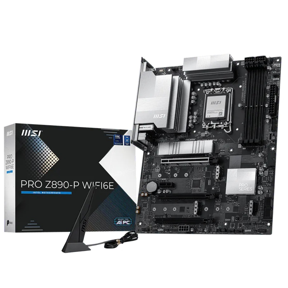MSI PRO Z890-P WiFi 6E Intel Z890 LGA1851 DDR5 ATX Motherboard