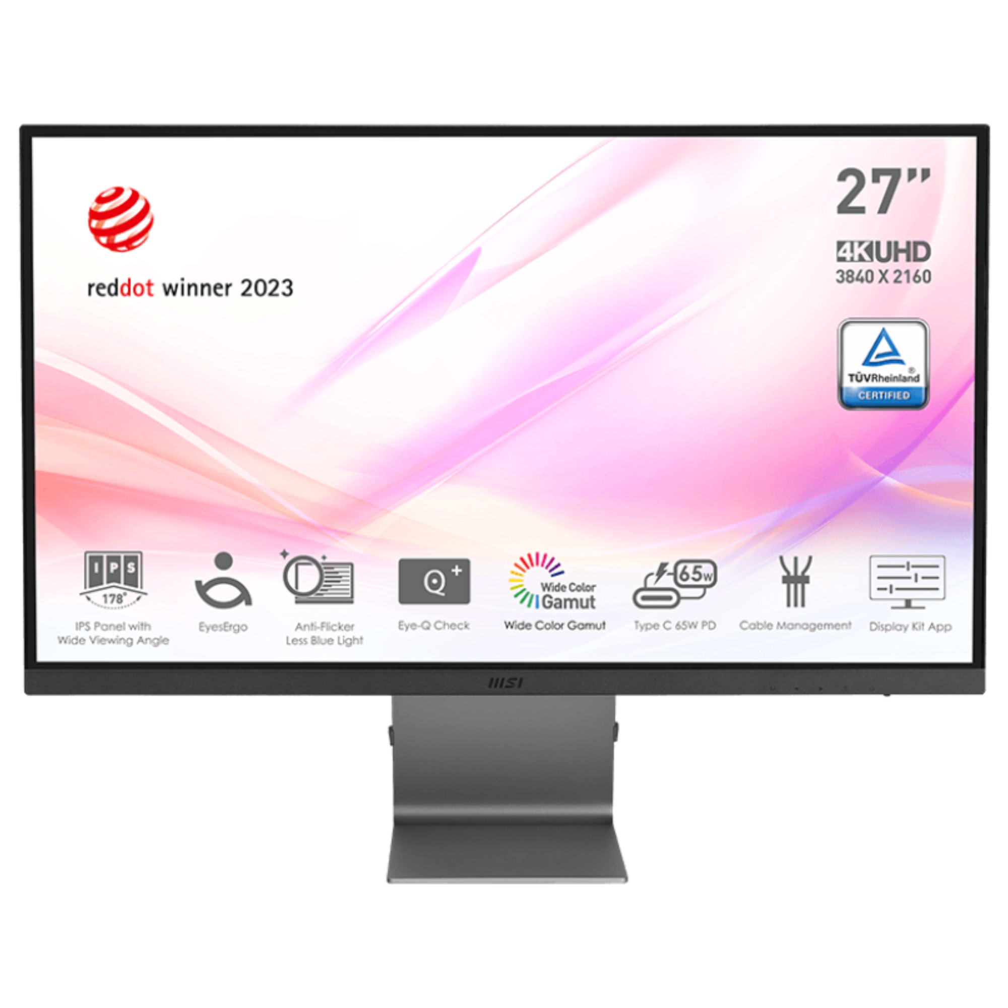 MSI Modern MD271UL 27" 4K Ultra HD IPS 60Hz 4ms USB-C Adaptive-Sync EyesErgo Monitor