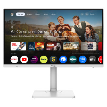 Refurbished MSI Modern MD272UPSW 27" IPS UHD 4K USB-C Height Adjustable Google TV Smart Monitor with Speakers