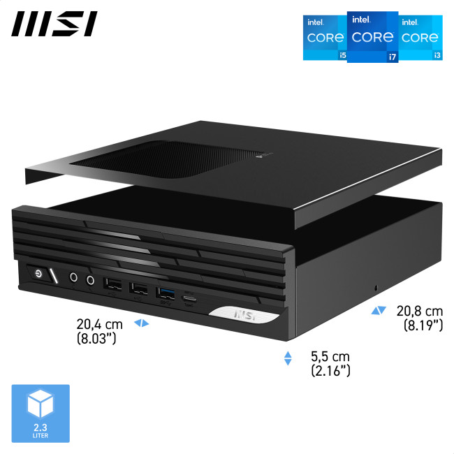 MSI PRO DP21 14M Intel Core i7-14700 NO RAM NO Storage NO OS Barebone SFF Mini PC