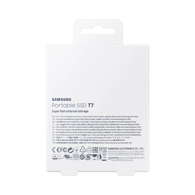 Samsung T7 1TB USB 3.2 Gen2 Type-C Portable SSD - Blue